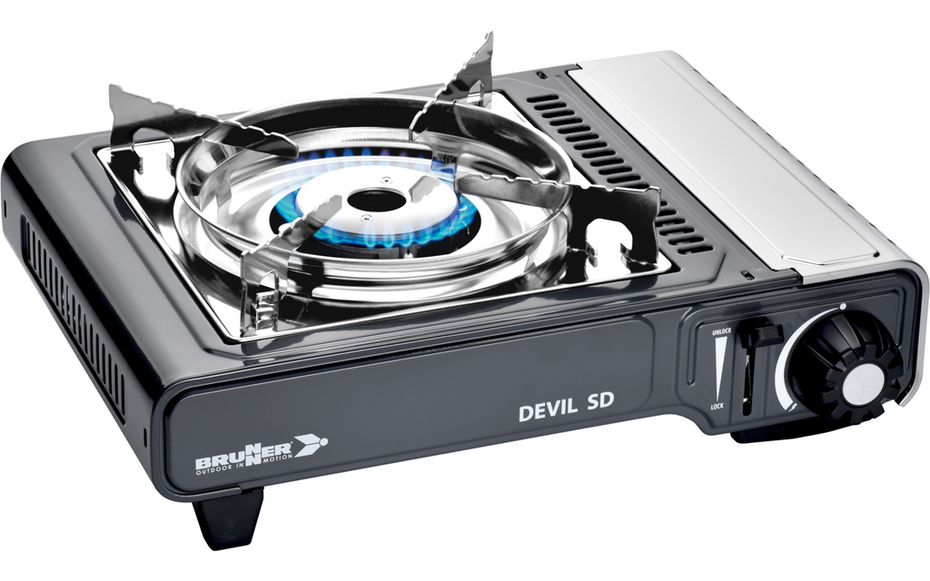 Gasskoker Devil SD NG 2,2 kW med piezotenning bakside