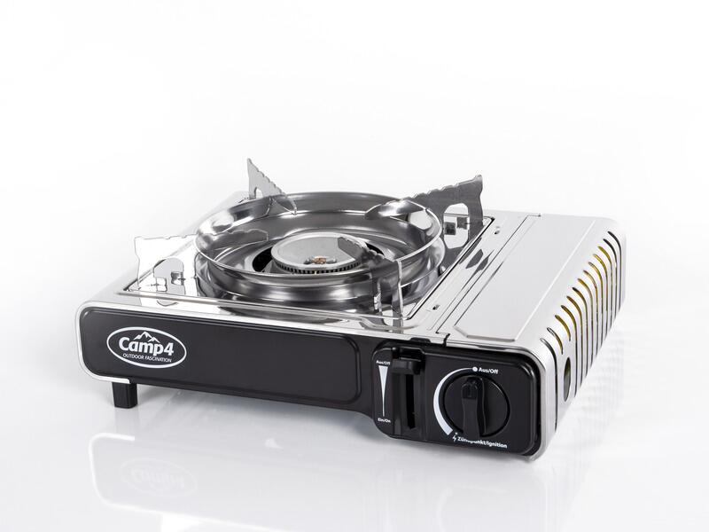 Gasskoker Gourmet 1-bluss 2,2 kW med piezotenn bakside