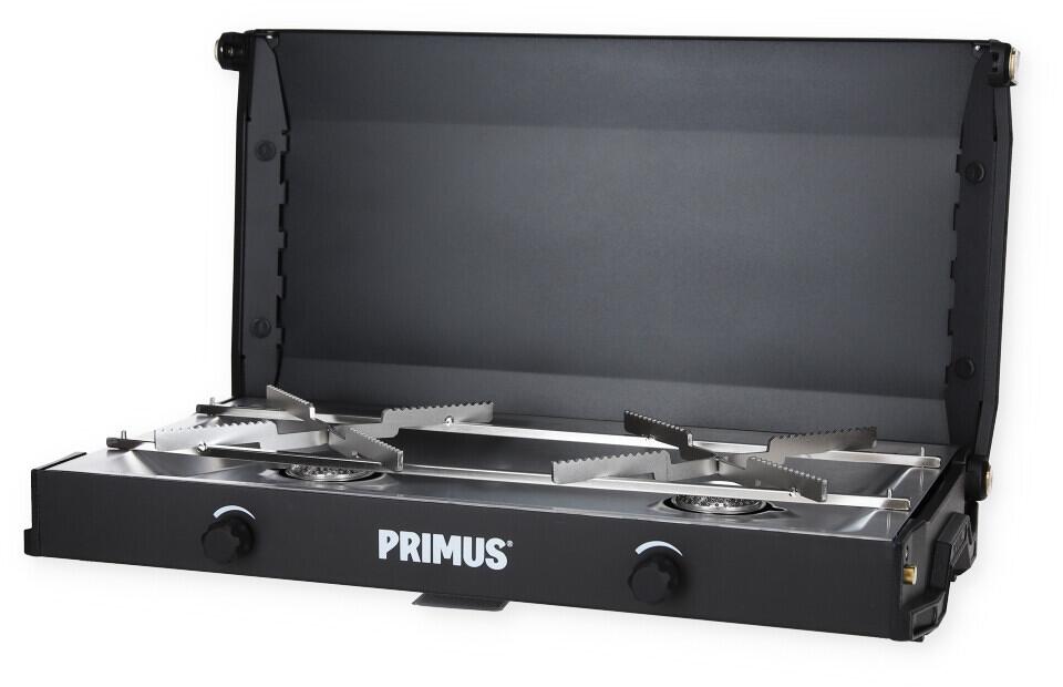 Gasskoker Kinjia 2-bluss 3000W 295x475mm - Primus forfra