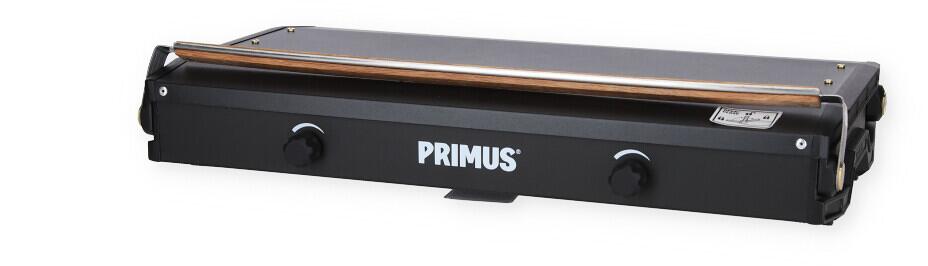 Gasskoker Kinjia 2-bluss 3000W 295x475mm - Primus bakside