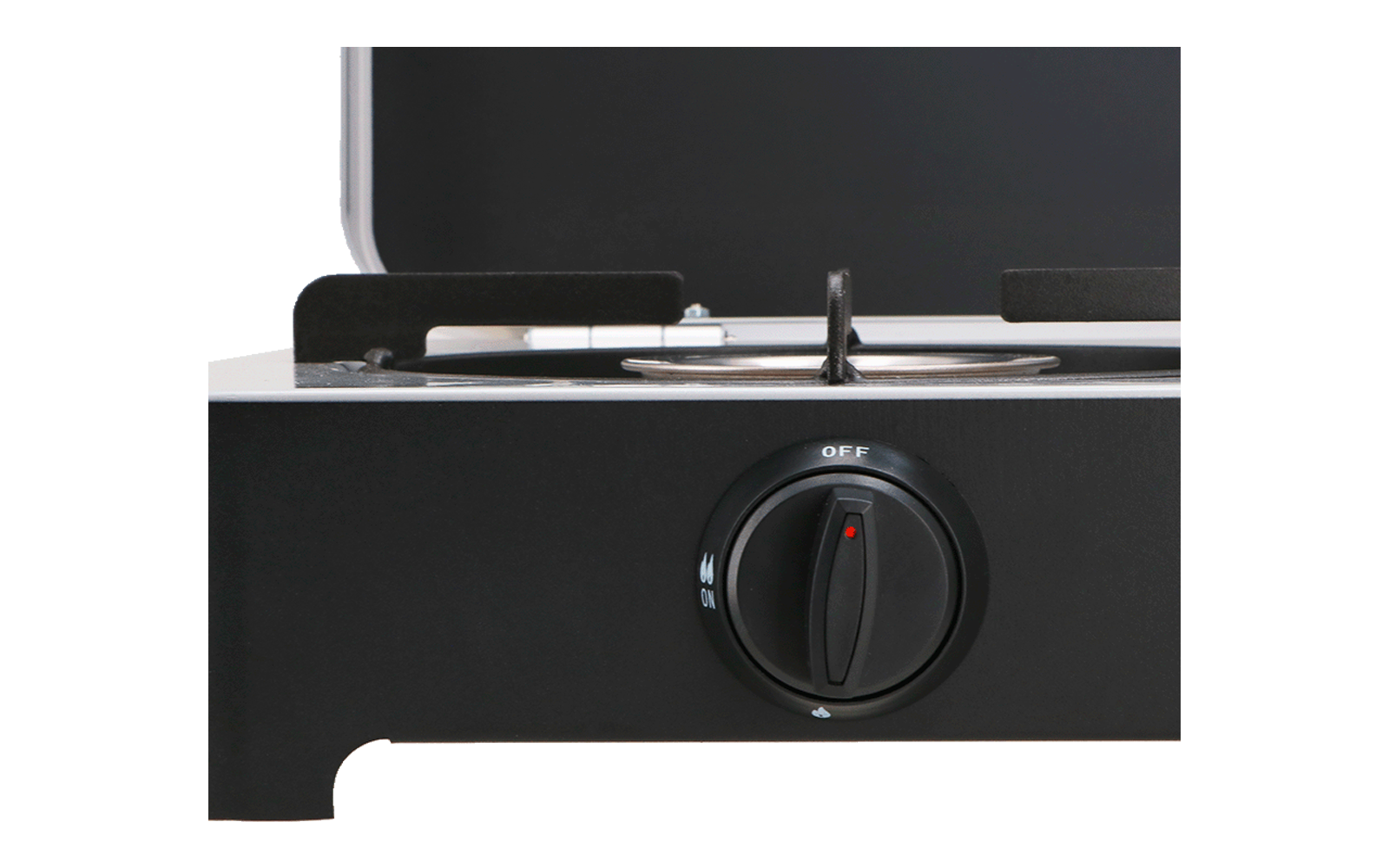 Detalj av bluss på Gasskoker MGCP 1200 2-bluss 30 mbar 5,3 kg