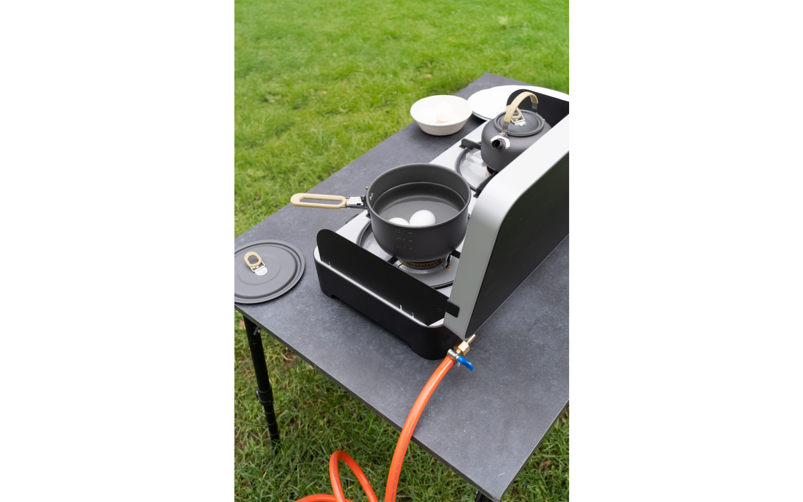 Gasskoker MGCP 1200 2-bluss 30 mbar 5,3 kg pakket for transport