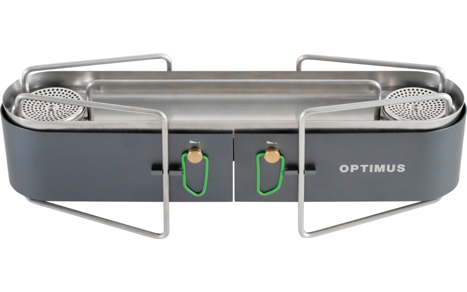 Detalj av vindskjerm på Gasskoker Optimus Gemini II 2-bluss 2x2500W