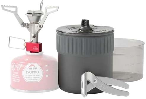 Gasskoker PocketRocket 2 Mini Stove Kit ultrakompakt i bruk