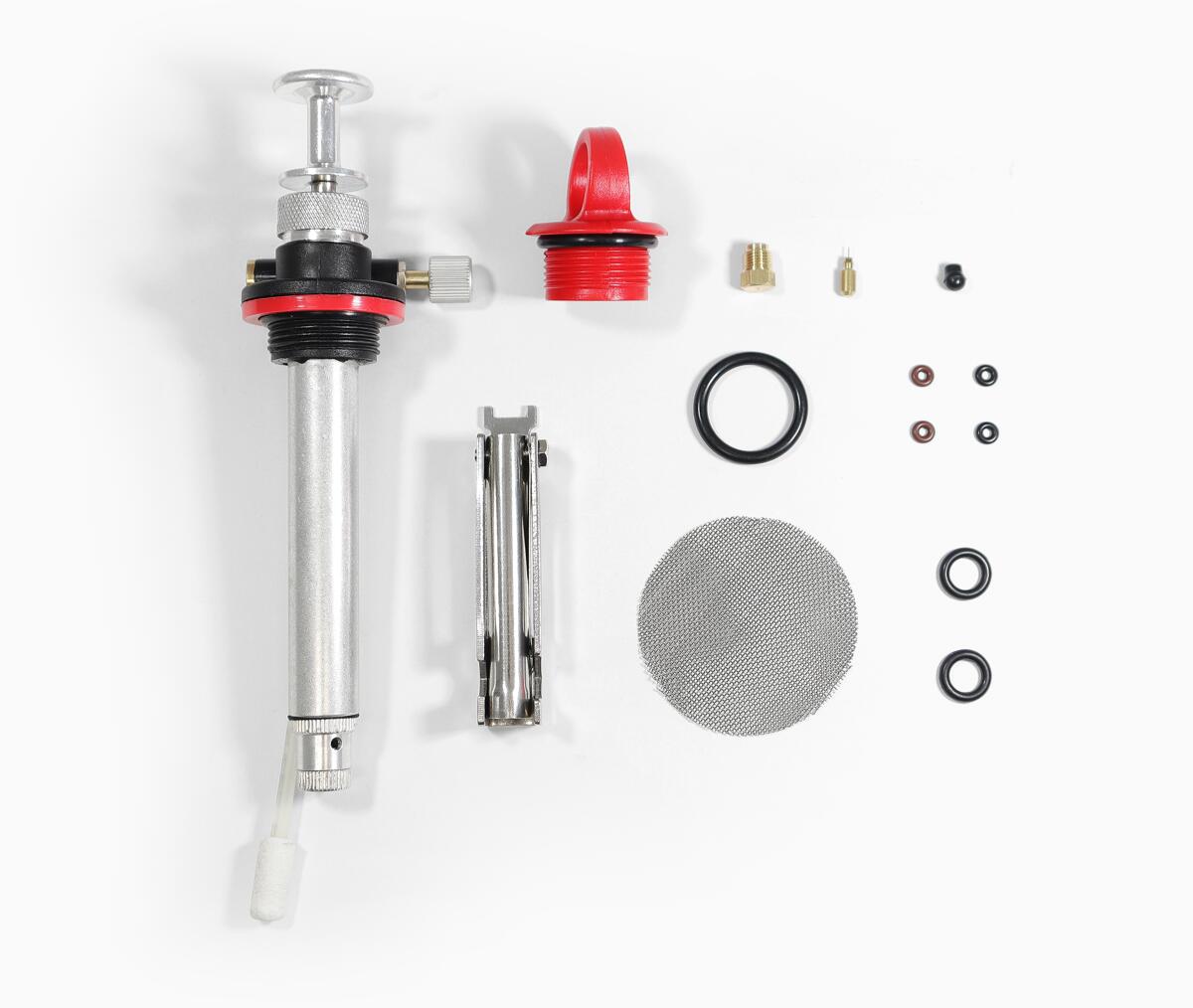 Montert Gasskoker Rugged multifuel 3500W 380 g med brenselsflaske på camping