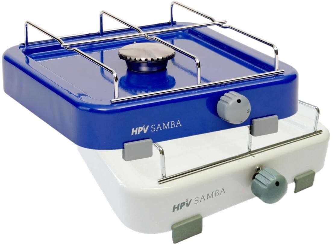 Gasskoker Samba 1-brenner 1,6 kW med tennsikring 25x30 cm for camping