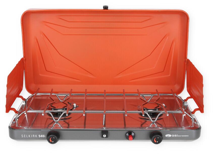 Gasskoker Selkirk 540i 2-bluss 3000 W forfra