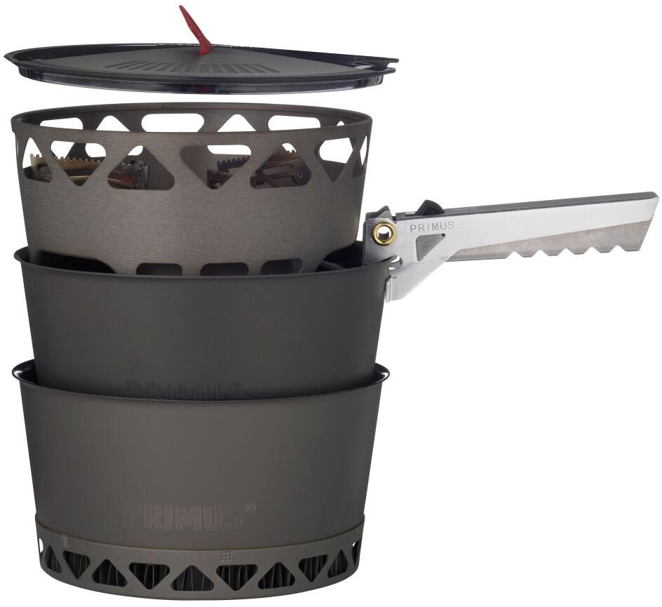 Gasskoker-sett PrimeTech 2 x 1.3L detalj av keramisk belegg