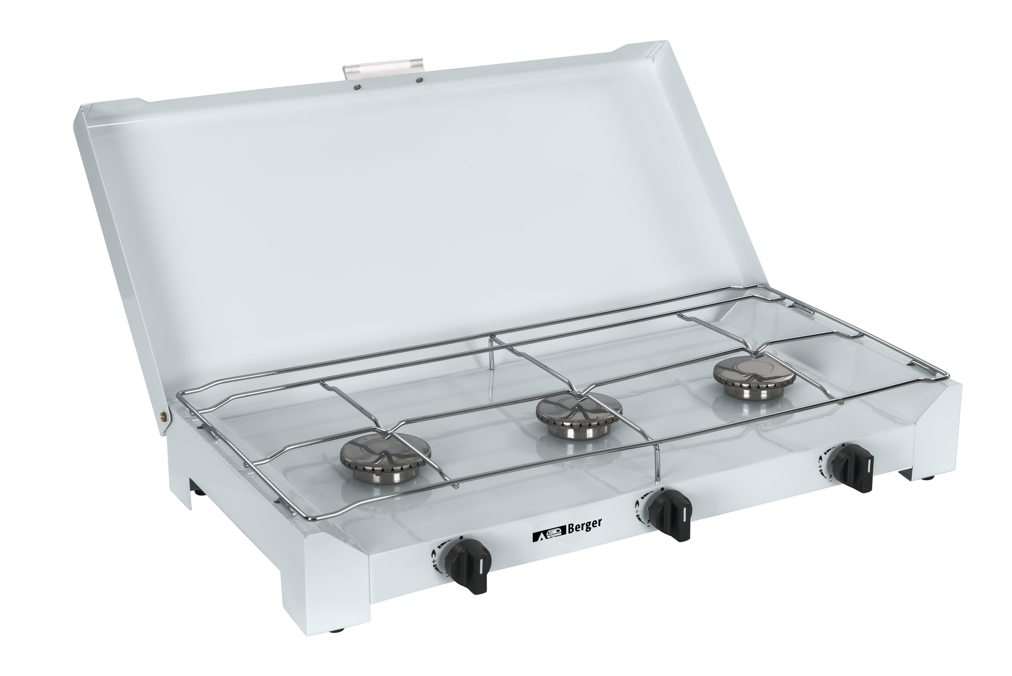 Gasskoker Tambora 3-bluss 6,9 kW 60x29 cm forfra