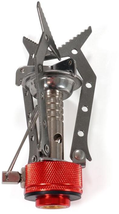 Detalj av sammenleggbare potestøtter på Gasskoker Triple-Lite 3000W 106g kompakt