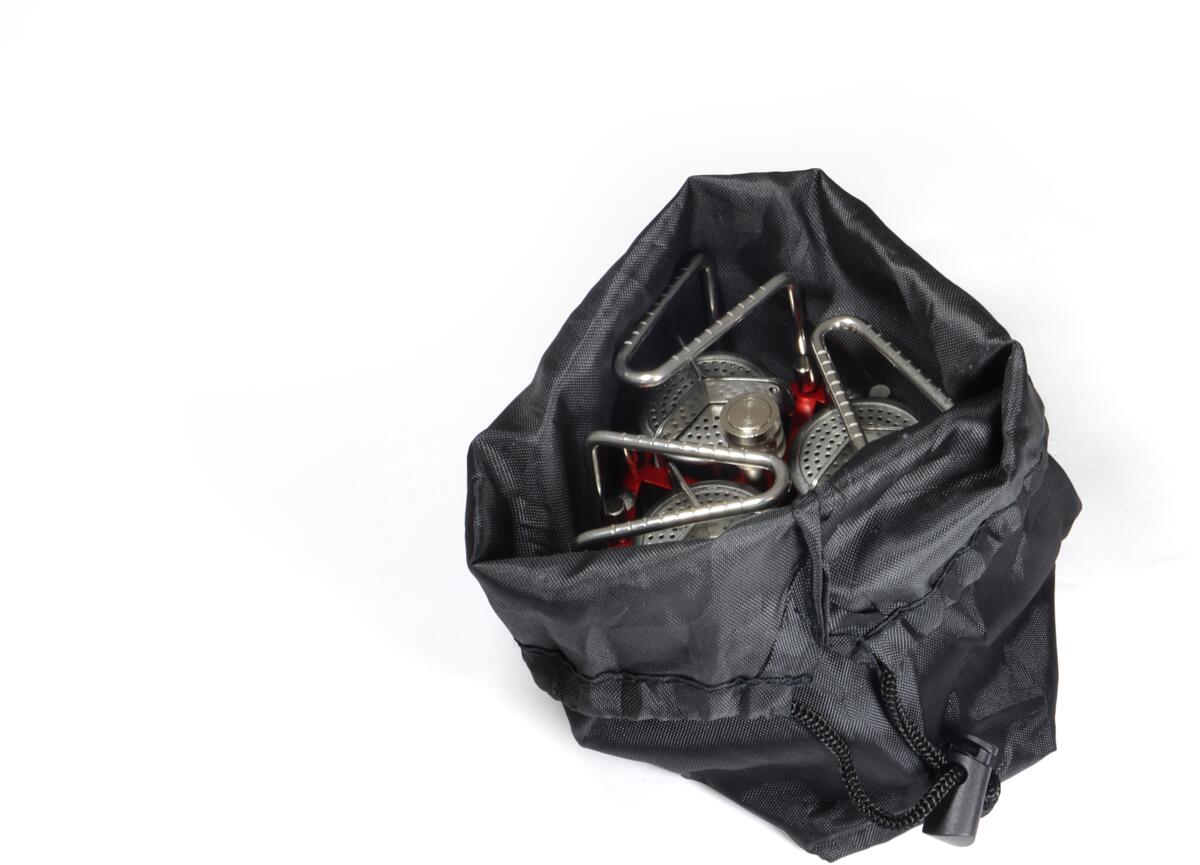 Montert Gasskoker Triple Power 5800W, 355 g, Ø 9 cm i bruk