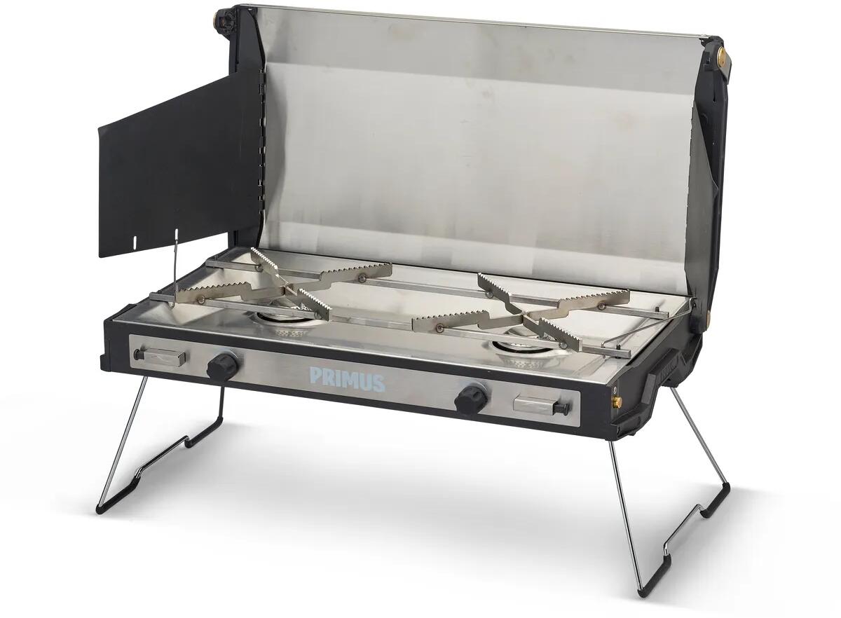 Gasskoker Tupike 2-bluss med piezotenning forfra