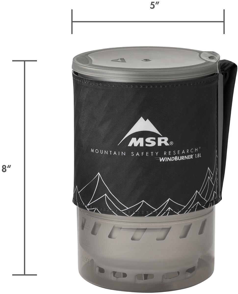 Gasskoker WindBurner Duo kokesystem 1,8 l 600 g nærbilde av kontrollknapp
