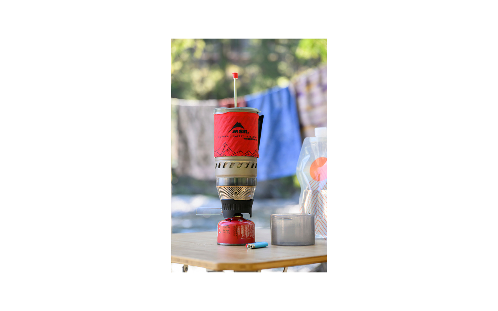 Gasskoker WindBurner Personal Stove System 1 liter rød - MSR bakside