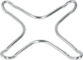 Gasskomfyr-oppsats forkrommet 10x10 cm 2 stk Metaltex for små kjeler