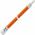Gasslange 30 cm med overfalsmutter 1/4" - GOK, forfra