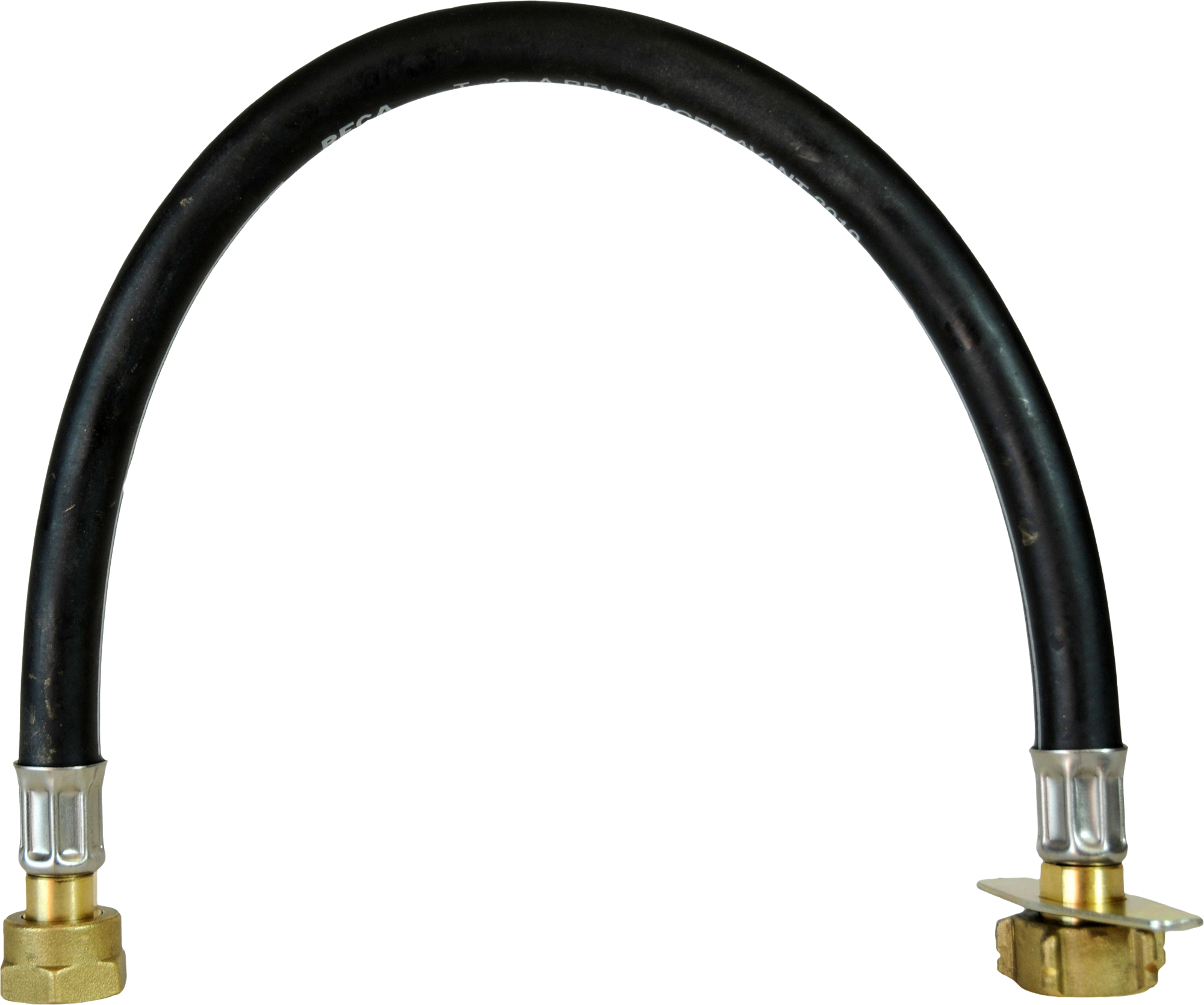 Gasslange for campingvogn 40 cm 0,3-16 bar - Favex montert
