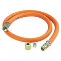 Gasslange mellotrykk 40 cm 8 mm oransje DIN 4815 - GOK for gassinstallasjon