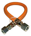 Gasslange 40 cm med 9 mm skjæreringkobling - Teleco for gassinstallasjon