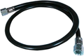 Gasslange G ¼" LH svart Ø 6,3 mm 80 cm kuldebestandig -30 °C - Enders sett forfra