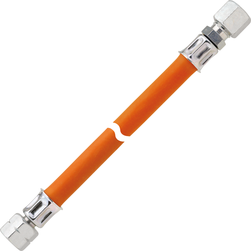 Gasslange mellotrykk 10 bar G 1/4 LH til RV10 400 mm - GOK for tilkobling av gassutstyr
