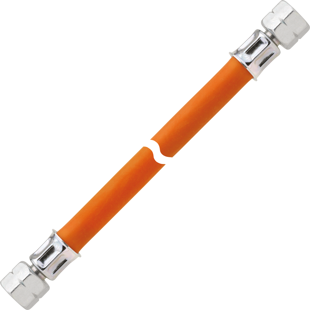 Gasslange mellotrykk G 1/4 LH 400 mm 10 bar kunststoff - GOK for gassforbindelser