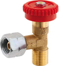 Gassmengde-reguleringsventil 90° med 1/4" venstregjenge - GOK for presis gasskontroll
