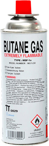 Gasspatron butan 227g bajonettfeste MSF-1a Imex for campingutstyr