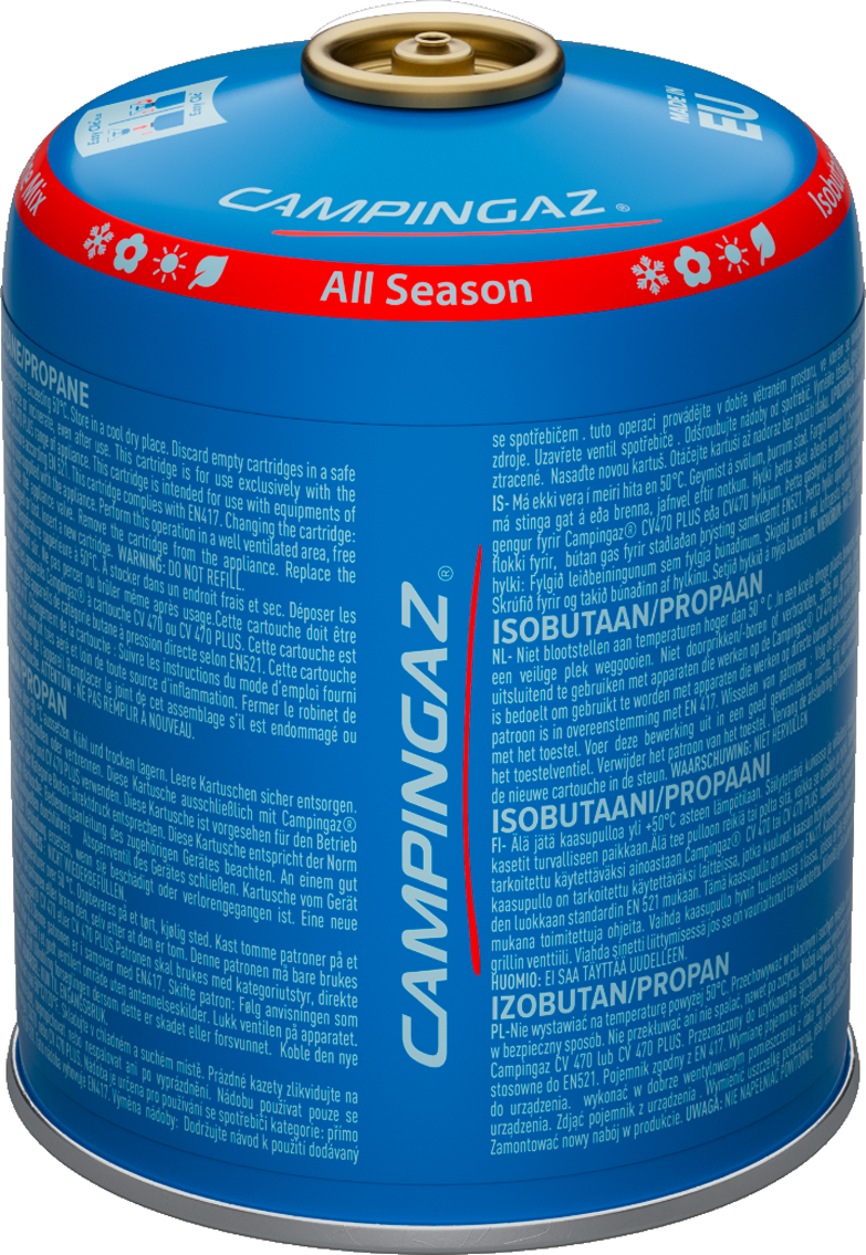 Gasspatron CV 470 All Season med sikkerhetsventil 425 g for camping