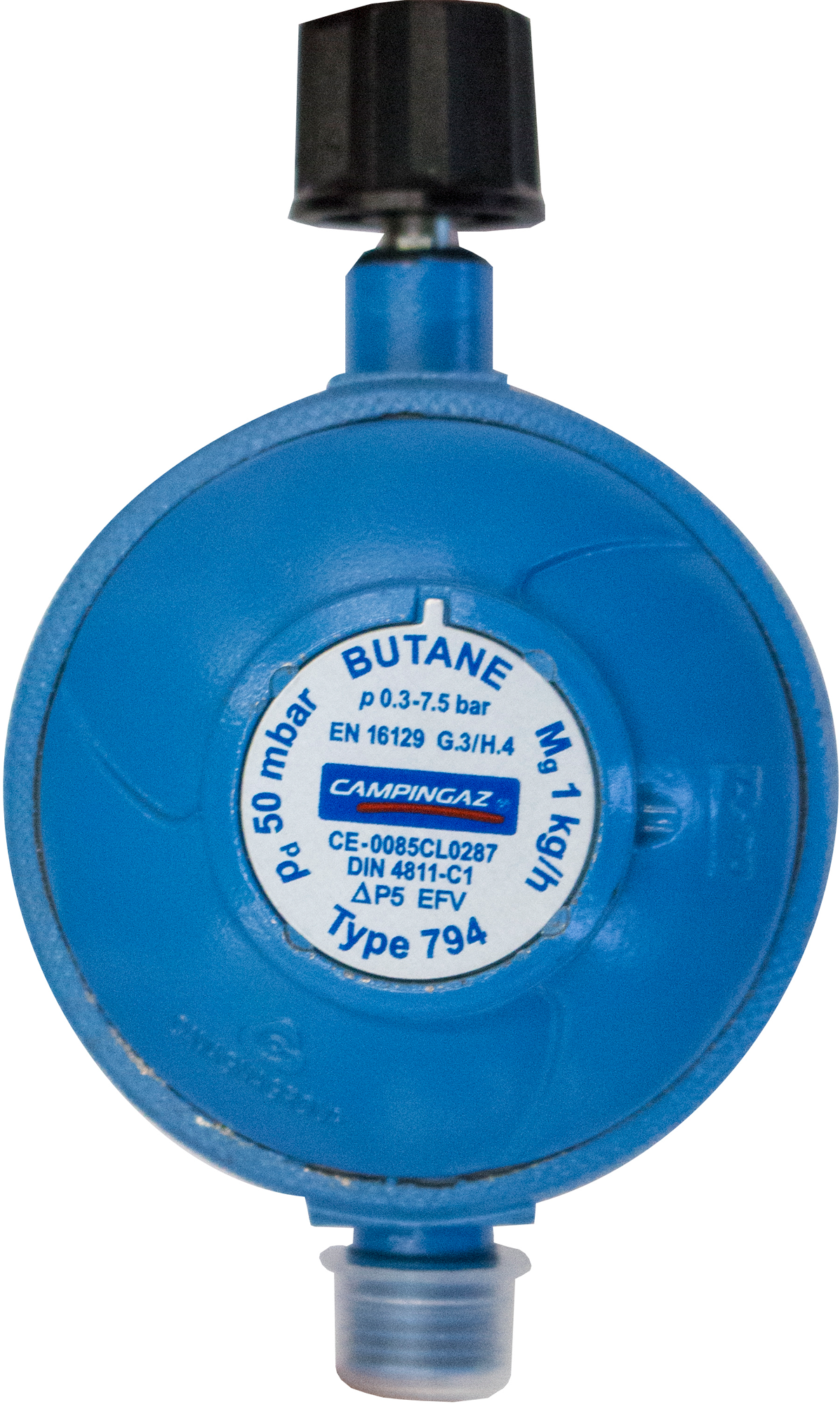 Gassregulator 50 mbar for R 901, R 904, R 907 170 g Campingaz forfra