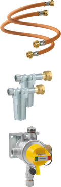 Gassregulator Caramatic ProTwo sett 30 mbar vertikal - GOK montert