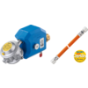 Bakside av Gassregulator Caramatic SafeDrive med krasjsensor 30 mbar