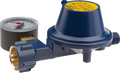 Gassregulator EN61 0,8 kg/h 30 mbar U-form med manometer PRV front