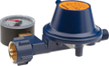 Gassregulator EN61 0,8 kg/t med sikkerhetsventil PRV for gassflasker