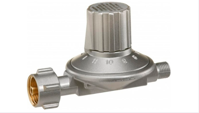 Gassregulator EN61V50 justerbar 25-50 mbar 11 trinn 1 kg/t fra GOK