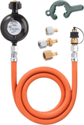 Gassregulator med slangesett EN61 hurtigkobling - GOK for sikker gasskobling