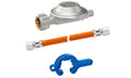 Gassregulator-sett EN61 50 mbar 1,5 kg/t for småflasker - GOK foran