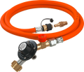 Gassregulator-slangesett M50-F 2 kg/h 2 bar med slangbruddventil fra GOK