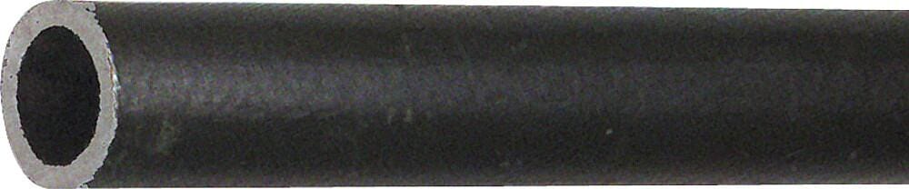 Gassrør stål 10 mm, 1 meter, galvanisert og plastbelagt front