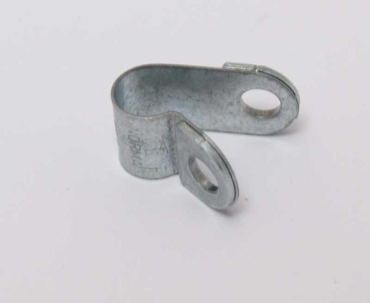 Gassrørklemme 8 mm metall for festemontering forfra