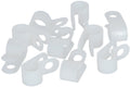 Gassrørklemme 8 mm plast, 10 stk forfra
