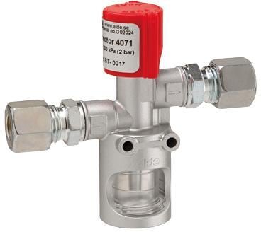 Gasstestapparat 4071 for tetthetsprøving 8/10 mm - GOK forfra