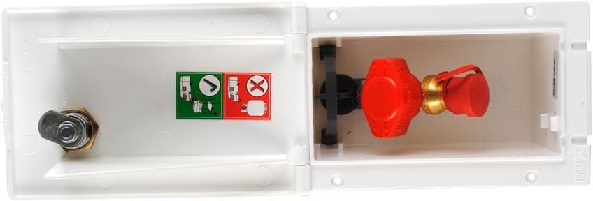 Gasstikkontakt for utvendig vegg 135x70 mm MPK forside