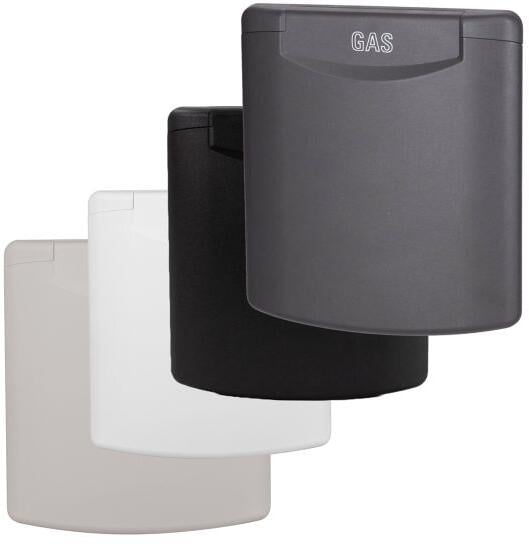 Montert Gassuttak med magnetlukking 86x84 mm 340 g - FAWO på campingvogn