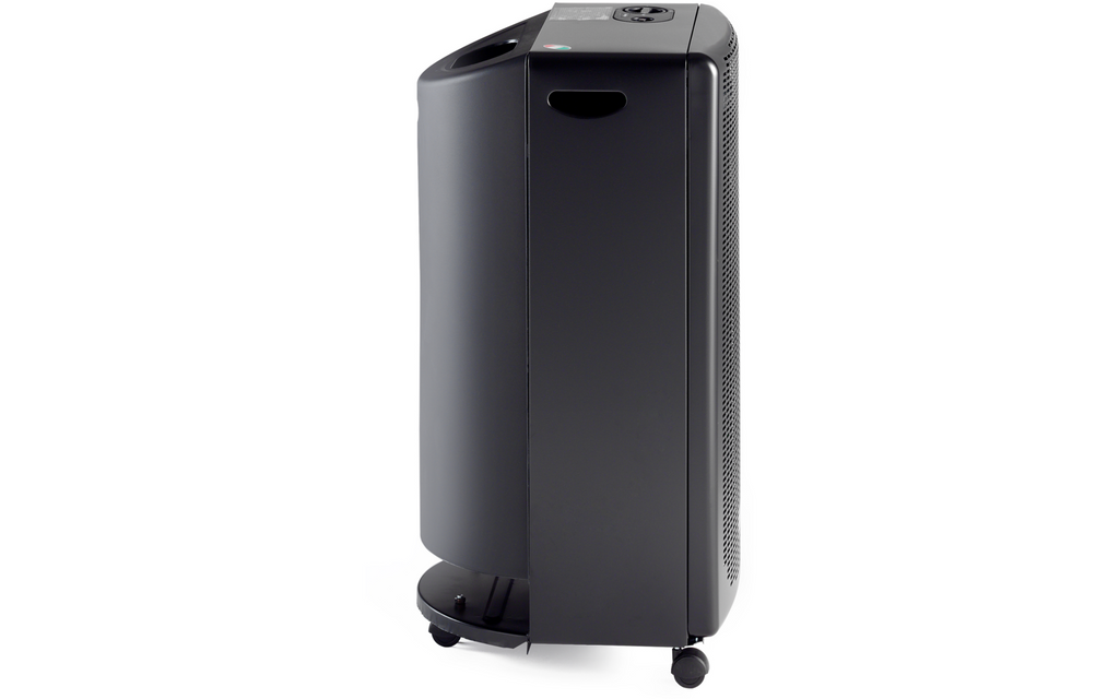 Gassvarmeovn Blue Flame 4200 W med åpen flamme, svart bakside