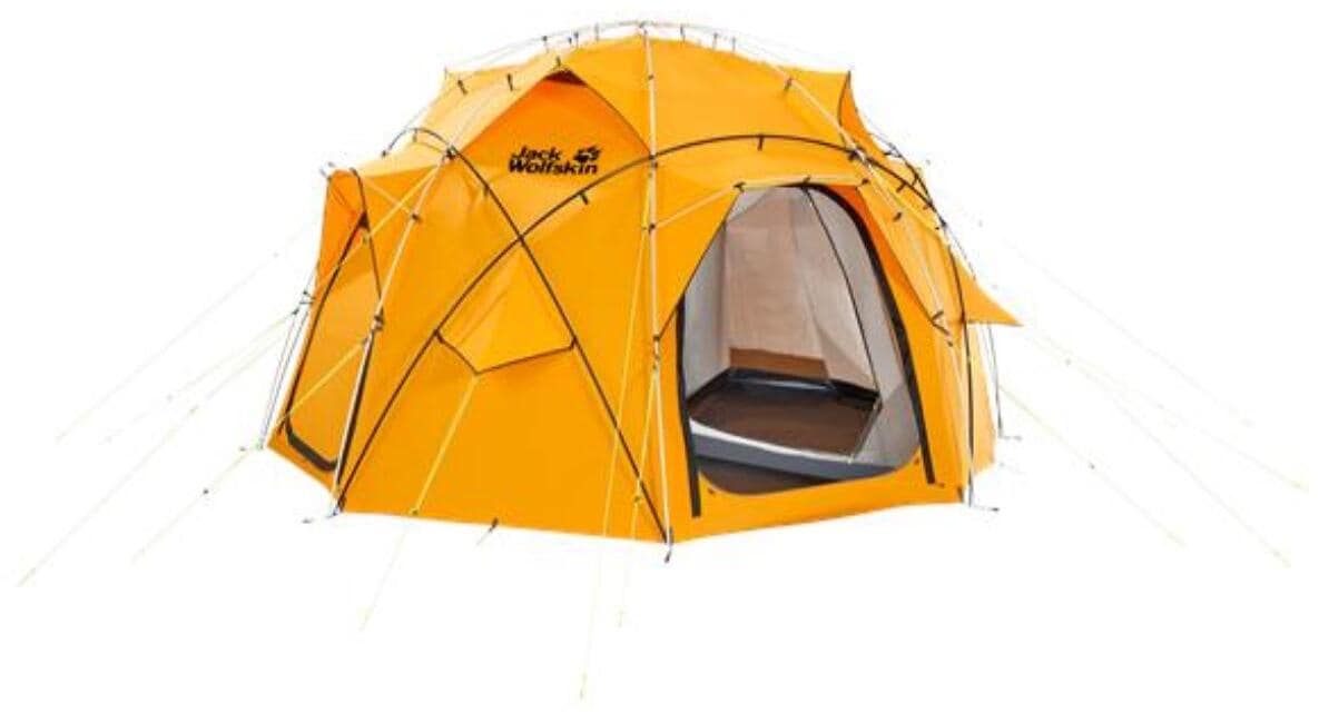 Geodettelt Base Camp Dome 6-10 personer 500x500 cm - Jack Wolfskin forfra