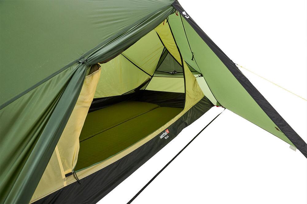 Detalj av aluminiumsplugger til Geodettelt Bella 1-pers 195x290cm 1,4kg bikepacking