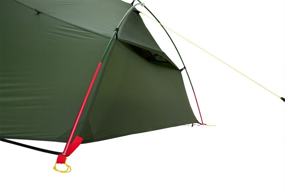Geodettelt Bella 1-pers 195x290cm 1,4kg bikepacking med refleksbånd
