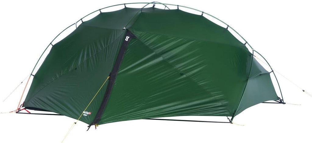 Geodettelt DONNA 2-persons 230x210 cm grønn detalj av materiale