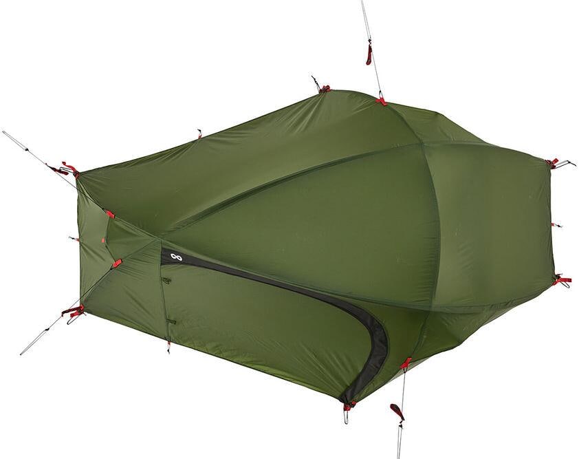 Bakside av Geodettelt Pathfinder 1-persons 114x240 cm grønn